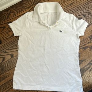 Girl size M medium 10-12 Vineyard Vines white shirt